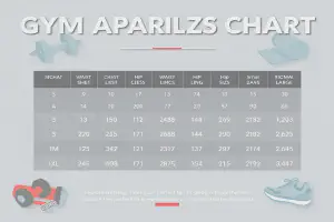 Unlock the Perfect Fit with Our Gym Apparel Size Chart