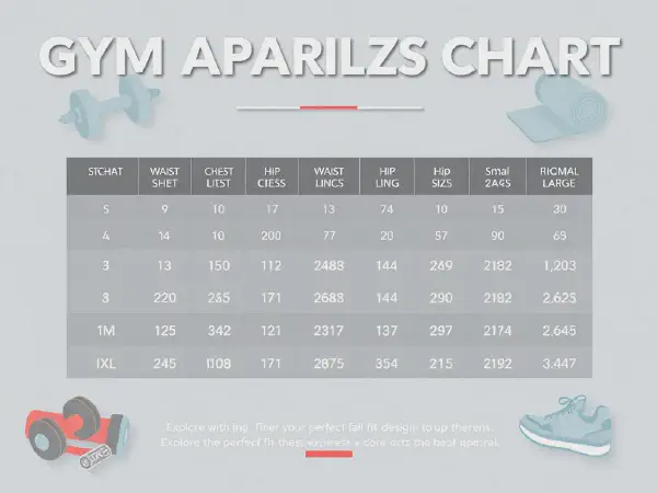 Unlock the Perfect Fit with Our Gym Apparel Size Chart